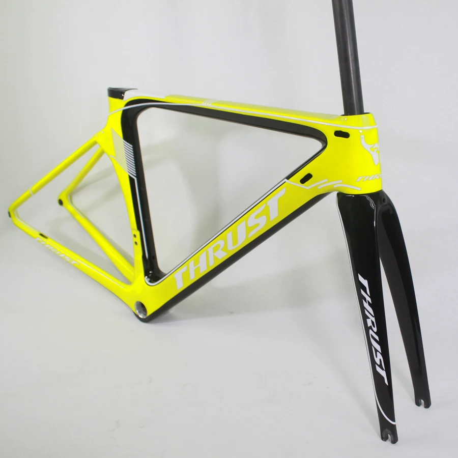 Discount THRUST carbon road bike frame T1000 road bicycle frameset with fork di2 bike carbon road frame 48 50 52 54 56cm bicycle parts 12