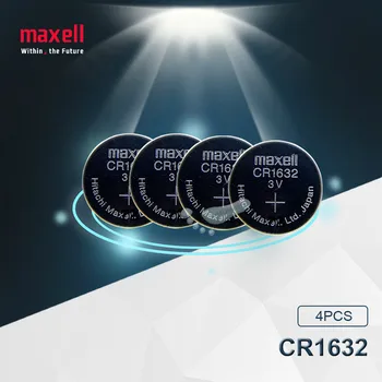 

4pc Maxell Original CR1632 1632 DL1632 3V Lithium Batteries Cell Button Coin Battery
