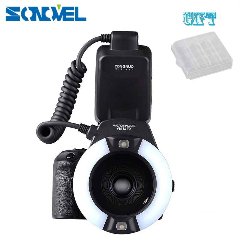 Кольцевая вспышка Yongnuo для Canon EOS DLSR 5D Mark II III 6D 7D 60D 70D 700D|flash light for canon|ring flash lightyongnuo