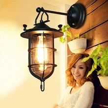 Американский Пастырское Стиль Восстановление винтажный настенный светильник Edison настенный светильник содержит Эдисон лампы