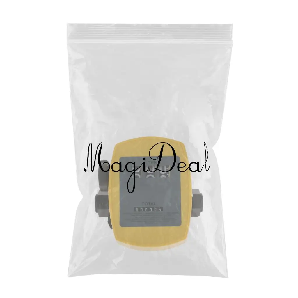 Petrol Diesel Oil Fuel Flow Meter Counter Mechanical Fuel Meter of 1% High Accuracy 20-120L/min for Matching Oil Pump
