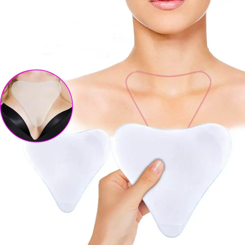 

Silicone Anti Wrinkle Chest Pad Heart-shaped Chest Pad To Eliminate And Prevent Chest Wrinkle Lifting Pad Mask