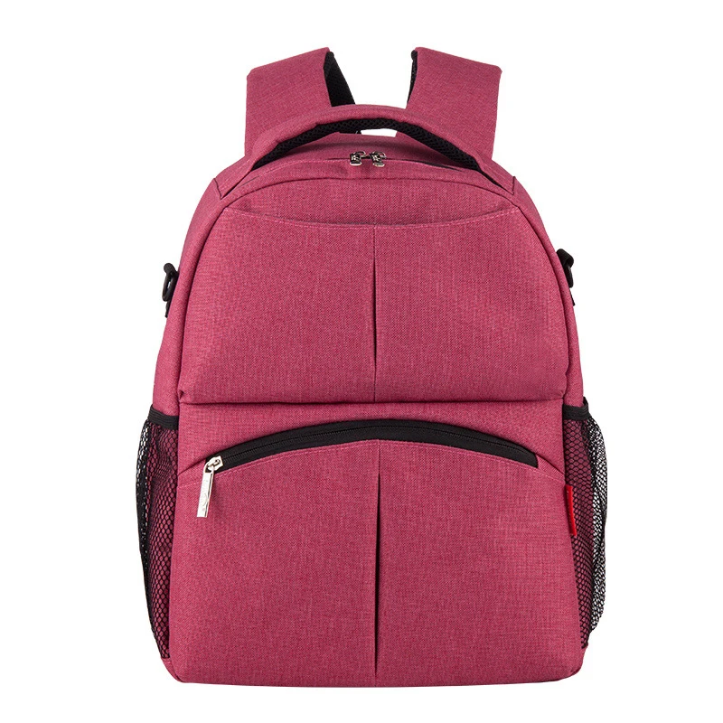 

Solid Color Baby Diaper Changing Backpack Bag Multifunctional Baby Mommy Bag Waterproof Mummy Nappy Stroller Backpack P57
