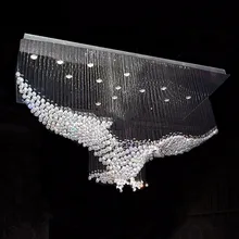 Креативный Хрустальный потолочный Современный осветительный прибор Eagles дизайнерский потолочный светильник для ресторана отеля Хрустальная люстра светильники