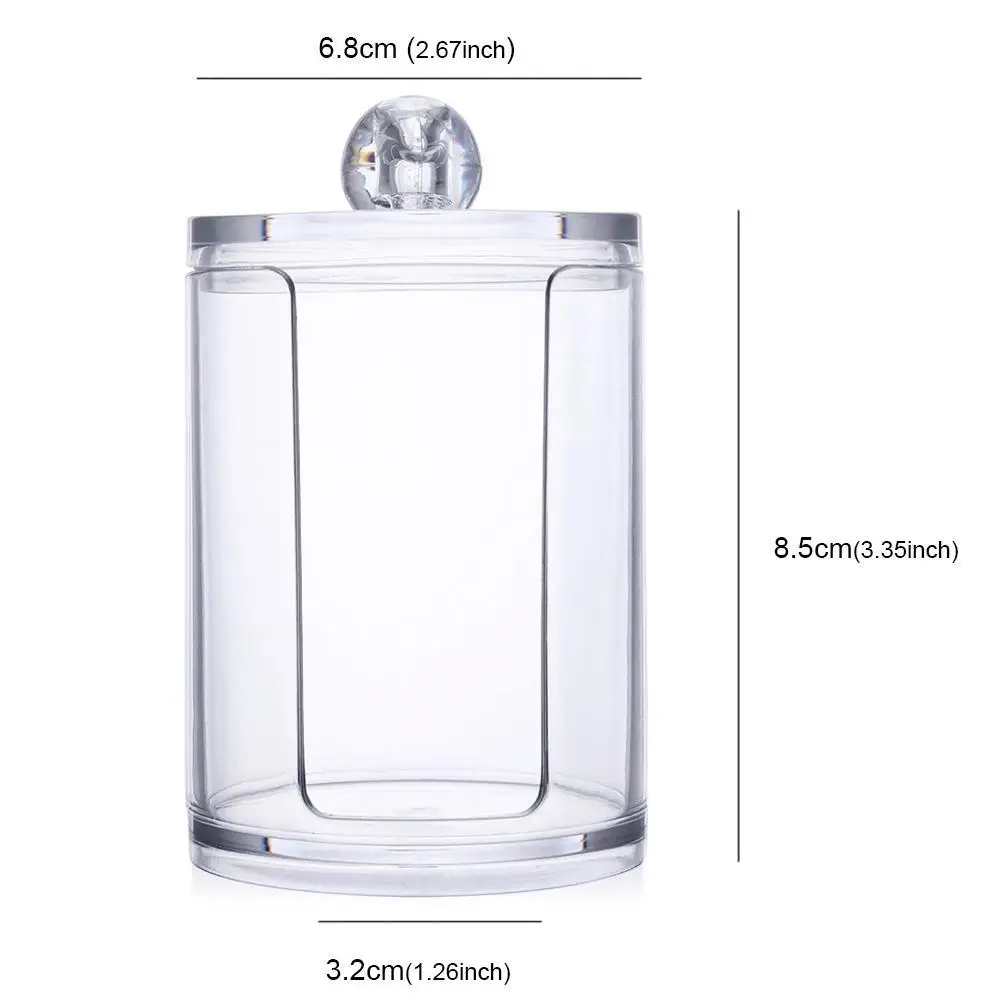 

New Arrival Transparent Multifunctional Makeup Cotton Pad Organizer Glossy Holder Acrylic Storage Case Cosmetic Holder Box Aug26