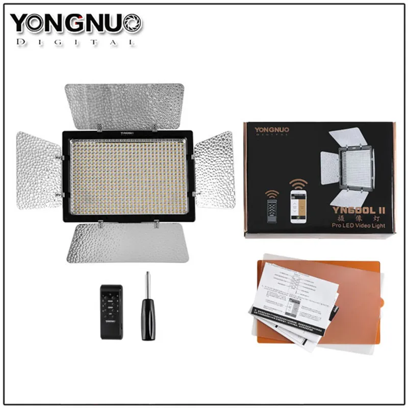 

YONGNUO YN600 II YN600L II LED Studio Light with 3200-5500K Color Temperature and Adjustable Brightness for the Camera Camcorder