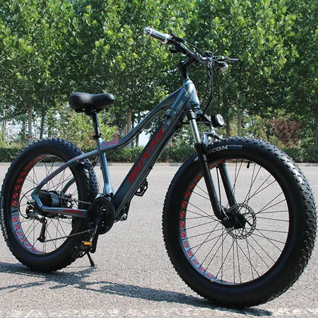 Электрический велосипед Ebike, 27 скоростей, 10AH, 48 В, 500 Вт, E велосипед, 26*4,0, горные велосипеды, толстый велосипед, дорожный электрический велосипед, алюминиевый сплав - Цвет: gray-red