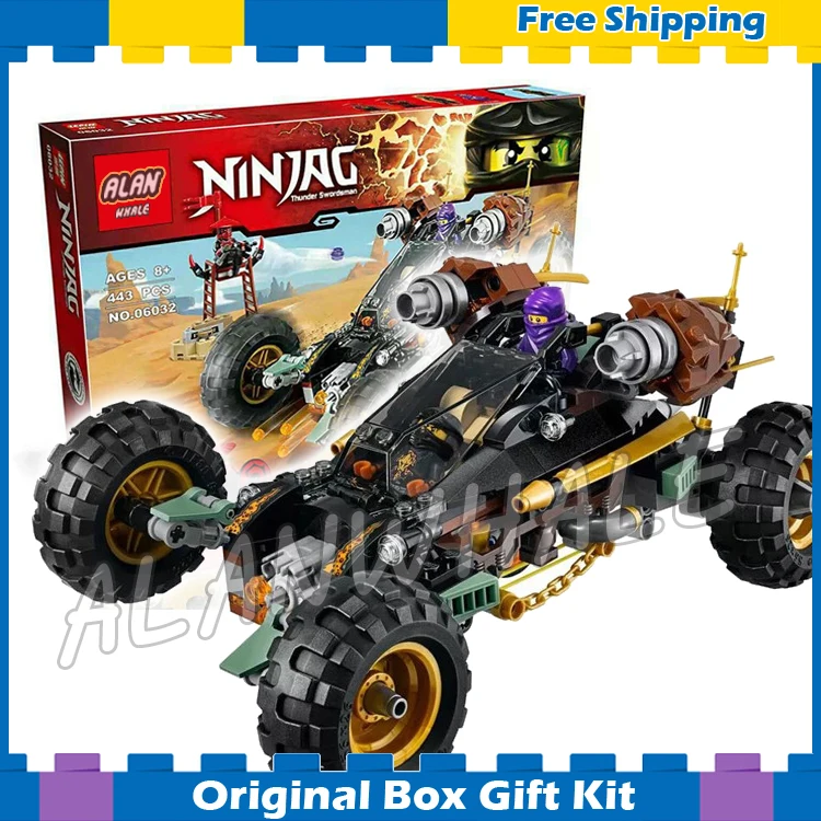 

443pcs 2016 Bela 10524 Ninja Road Rocker Building Blocks Bricks Cars Weapon Toys Compatible With lego