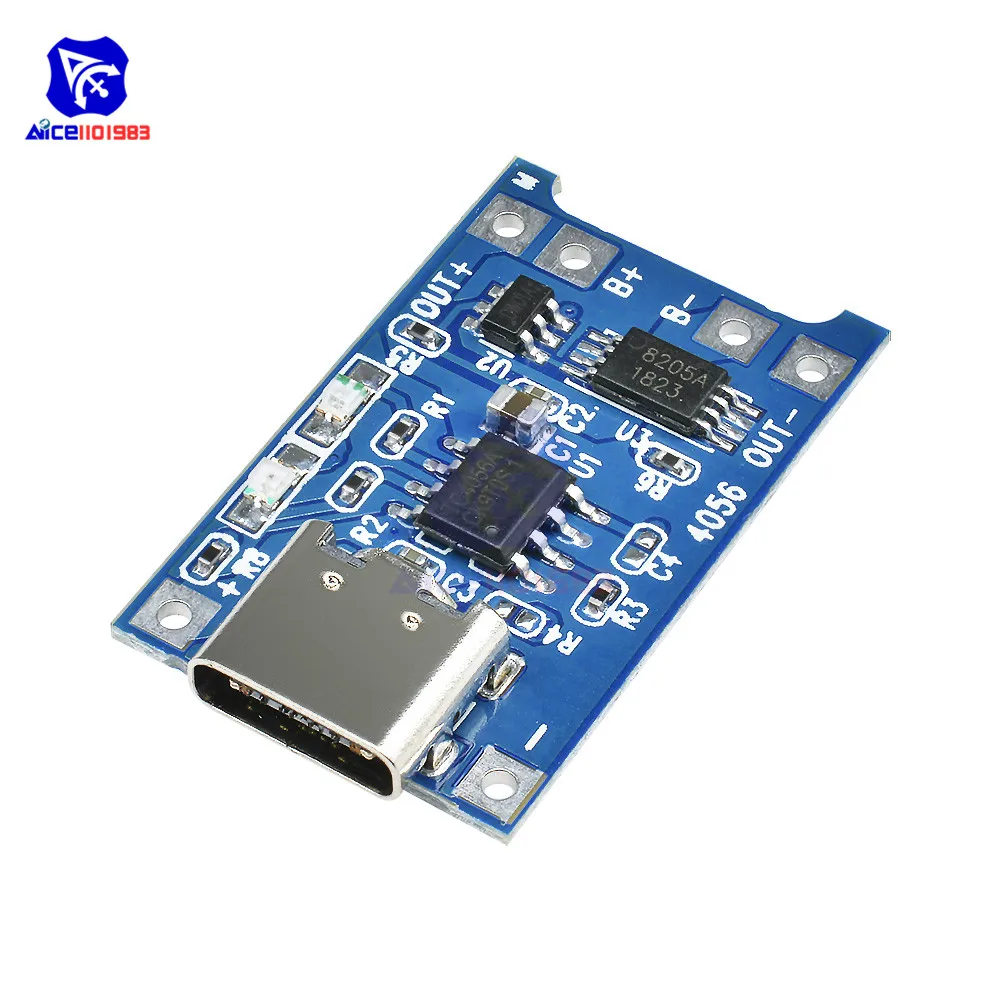 Зарядное устройство для литий ионных аккумуляторов diymore TC4056A USB 5 В 1 А
