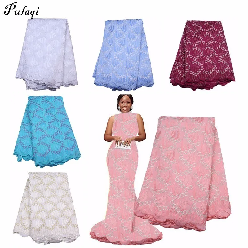 

Pualqi Embroidered Nigerian Laces Fabrics 2018 Latest High Quality African Laces Fabric Wedding African French Tulle Lace H