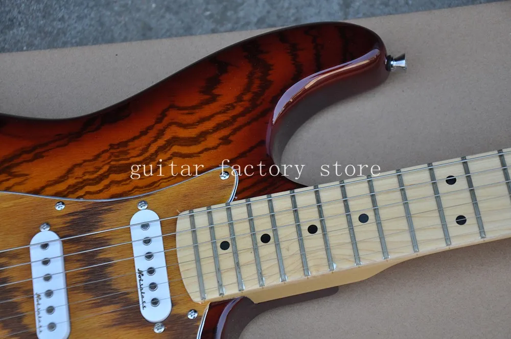 New arrive Str 6 string Stratocaster electric guitar in stock, S-S-S (noise reduction pickups) free shipping