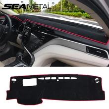 Коврик для приборной панели автомобиля SEAMETAL для Toyota Camry 8th XV70, накладка на приборную панель автомобиля с защитой от УФ-излучения, светоотражающие автомобильные аксессуары