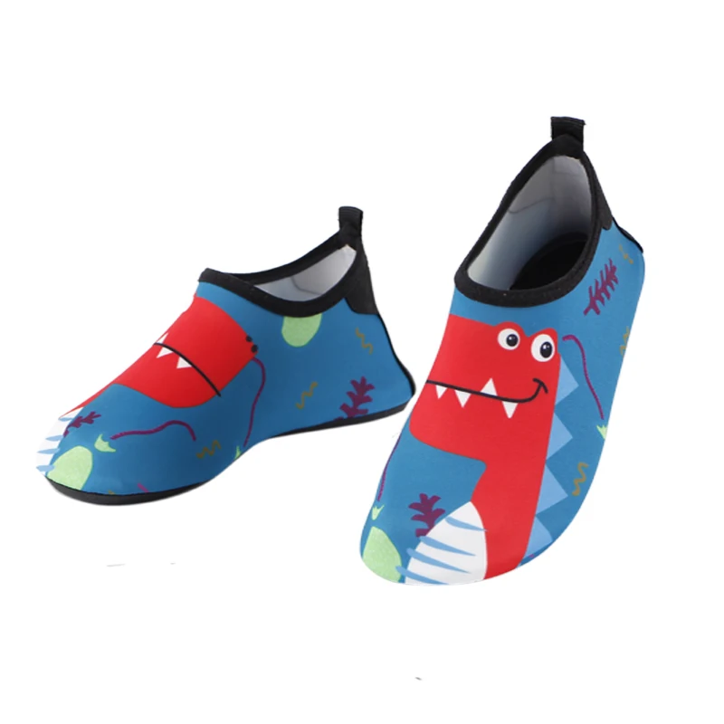 

Children Red Alligator Cartoon Water Shoes Boys Girls indoor slippers kids soft sole infant baby water swimming surfing Shoes