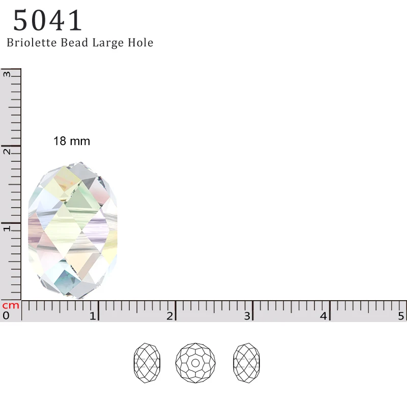 (1 шт.) 100% оригинальный кристалл Swarovski 5041 бусины Briolette (большое отверстие) Стразы