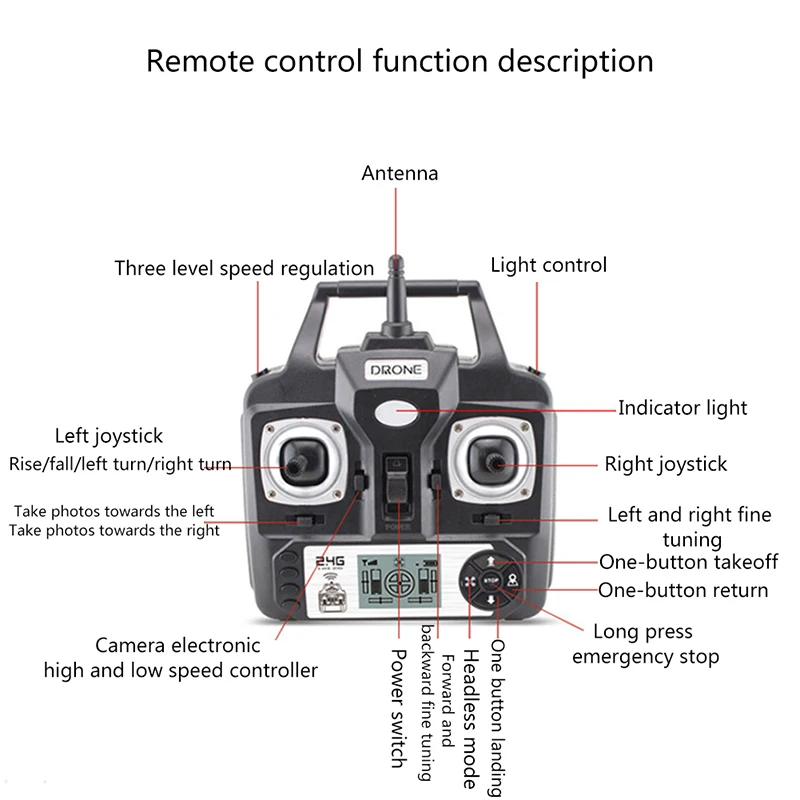 X52 Дрон HD 1080PWifi Трансмиссия fpv Квадрокоптер PTZ высокое давление стабильная высота Rc вертолет Дрон камера дроны