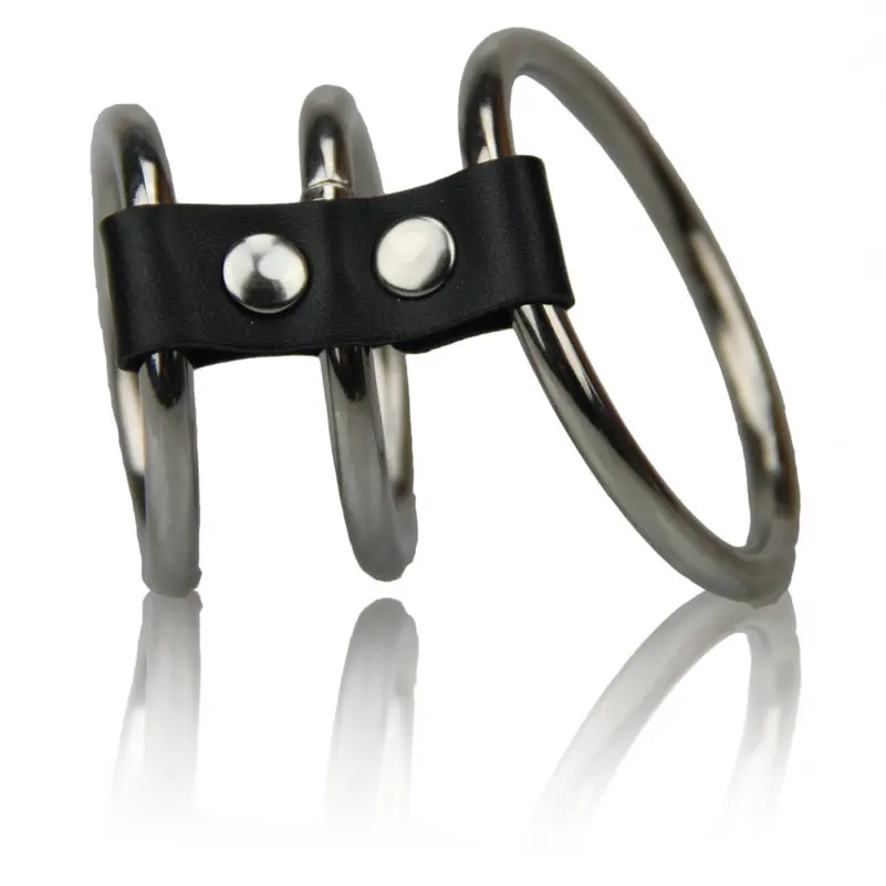 hc037metal Triple cock rings delay (25)