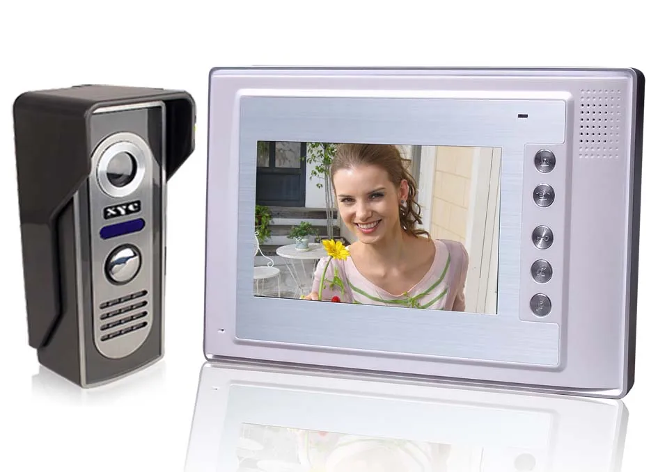 7" LCD Monitor Wired Video Doorbell/ Video System Smart