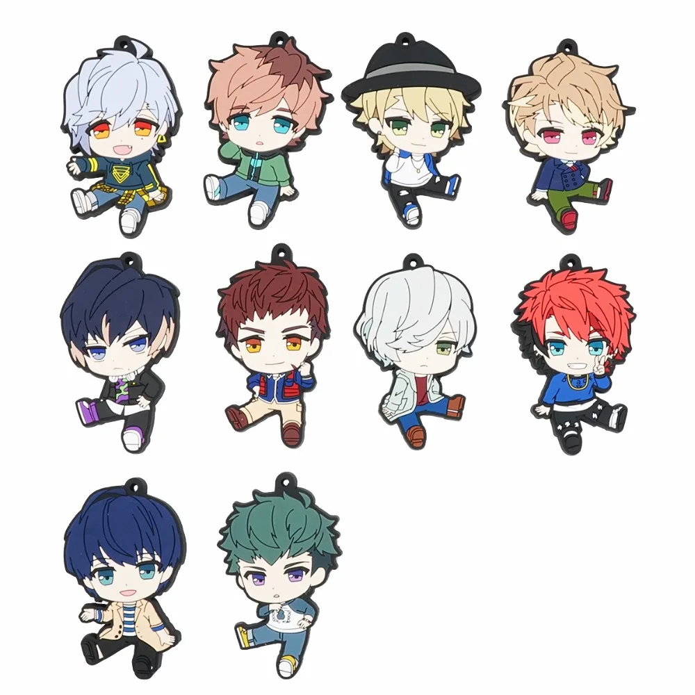 

IDOLiSH7 A3 ANIME Yuki OSAKA SOGO ROKUYA NAGI KUJO TENN Rubber Keychain
