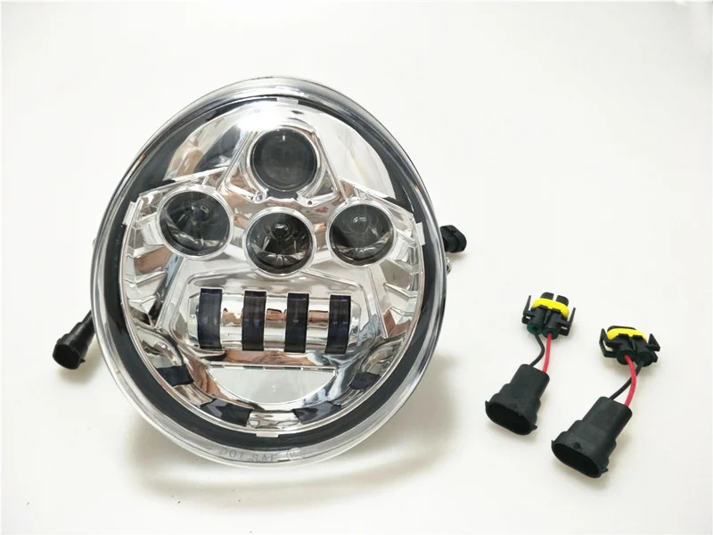  DOT E9 Motorcycle Aluminum Black Headlight For Harley V Rod VROD VRSCA VRSC Headlight VRSC/V-ROD Mo - 32851163483