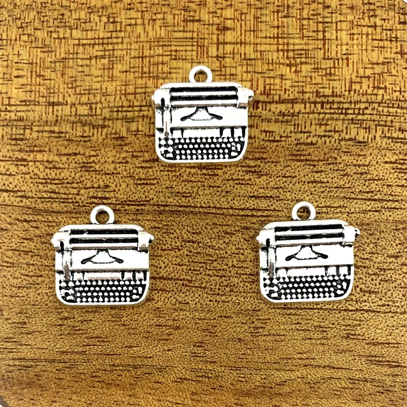 

6pcs charm vintage keyboard alloy pendant 18*18mmDIY making pendant, fashion pendant alloy.