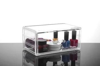 

Acrylic Makeup & Jewelry Organizer 1 draw Cosmetic Storage Display Box