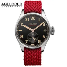 relogio masculino New AGELOCER Automatic Watches Men Mechanical Watch Mens Clock Leather Strap 100m Water Resistance