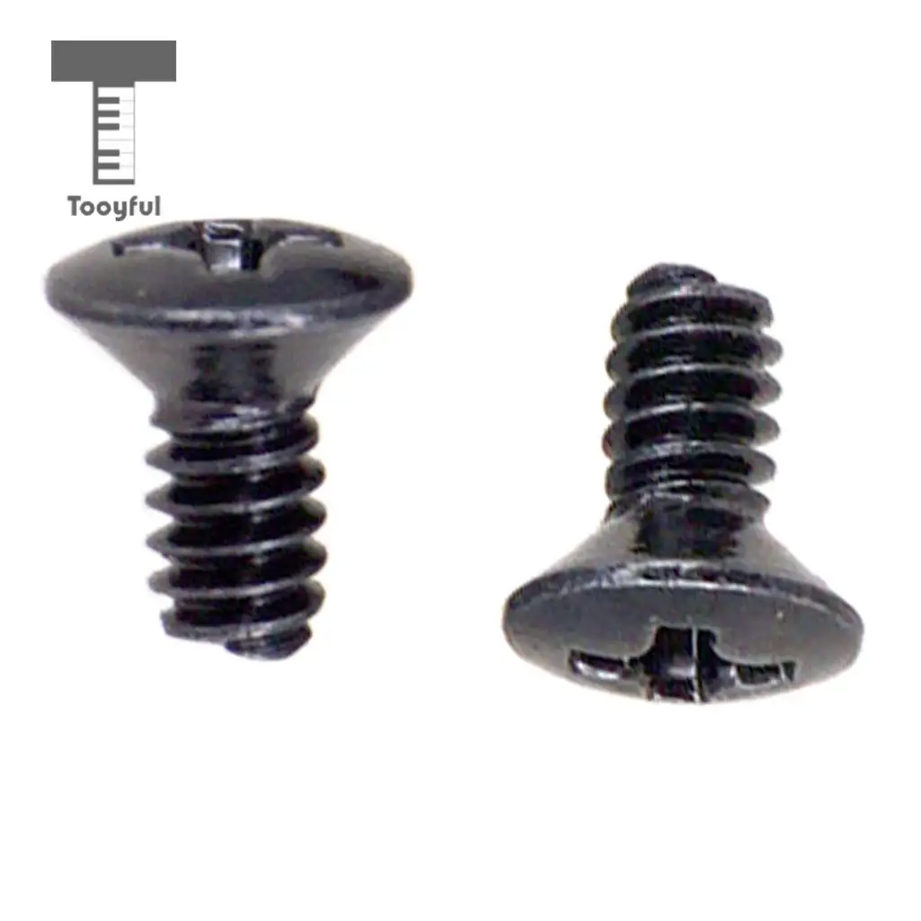 Tooyful 10PCS 5 Way 3 Way Guitar Switch Fixed Screws Nuts Guitar Replacement Black