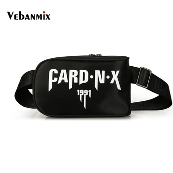 

Hip Hop Streetwear Functional Chest Bag Unisex Men Women Oxford Black Waist Pack Fashion Belt Handbag Waist Shoulder Bum Bag