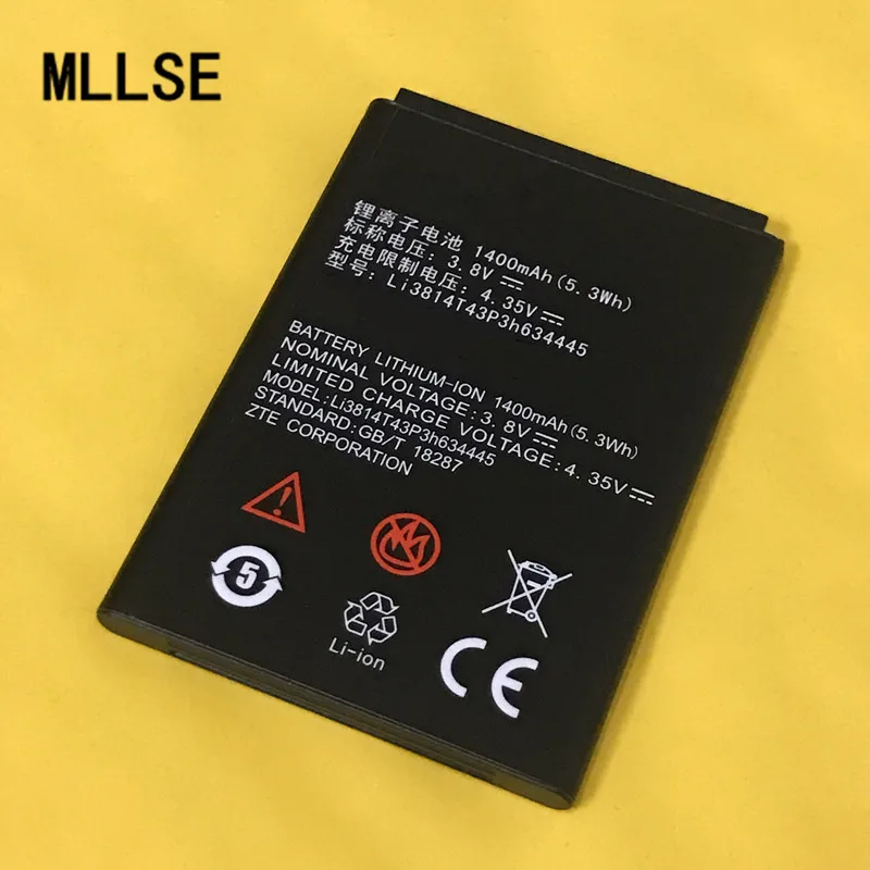 

MLLSE 1400mAh Black Li3814T43P3h634445 battery for ZTE Blade A112 L110 V815W Mobile Phone Battery