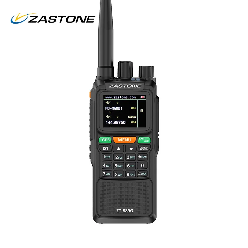 ZASTONE ZT-889G gps SOS портативная рация 10 Вт 3000 мАч VHF/UHF 400-520/134-174 МГц 999CH радиопередатчик