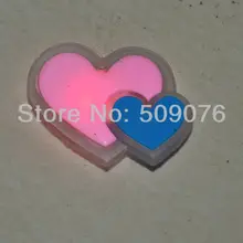 90 шт/партия 3 шт светильник Светодиодная Вспышка значок светодиодный значок любовь сердце для мероприятий и вечерние принадлежности