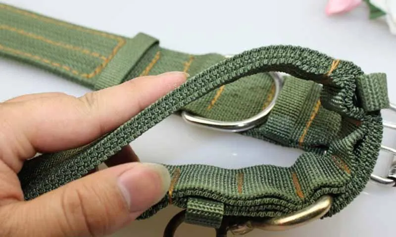 SYDZSW Large Dog Collar Nylon Double Buckle Four Layer Thicken Pet Collar for Labrador Golden Retriever Durable Big Dog Products10