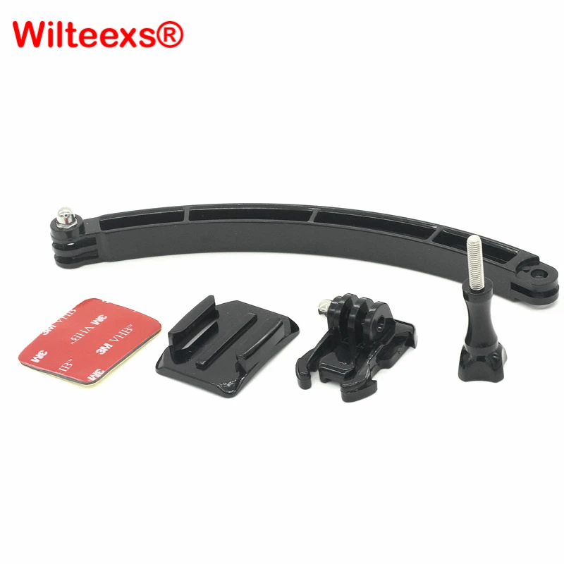 Комплект удлинительных рычагов WILTEEXS для шлема + изогнутый клейкий комплект Hero5 4 3