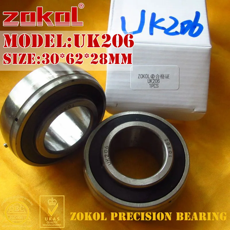 Zokol подшипник uk206 коническая отверстие 190506 Подушки детские блок шарикоподшипник 30*62*28 мм