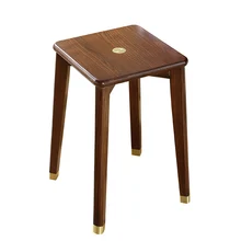 Стул для гостиной модные креативные твердой древесины взрослый стул квадратный табурет стул для макияжа скамья дома Bench