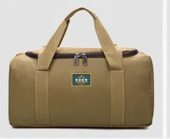 Дорожная сумка большой емкости, переносная дорожная сумка, мужская сумка для путешествий, женская спортивная сумка, которая будет произведена, водонепроницаемая упаковка для багажа, одеяло - Цвет: Khaki(L)