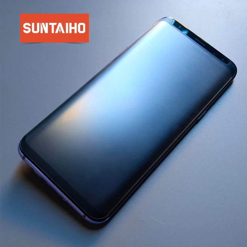 Закаленное стекло Suntaiho Note 9 для Samsung Galaxy S9 матовое защиты экрана с распознаванием