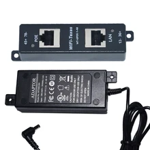 1 порт гигабитная мощность по Ethernet PoE инжектор с блоком питания 56 в 60 Вт Мощность 802.3bt устройство: WT-GPOE-1-AB-56v60w