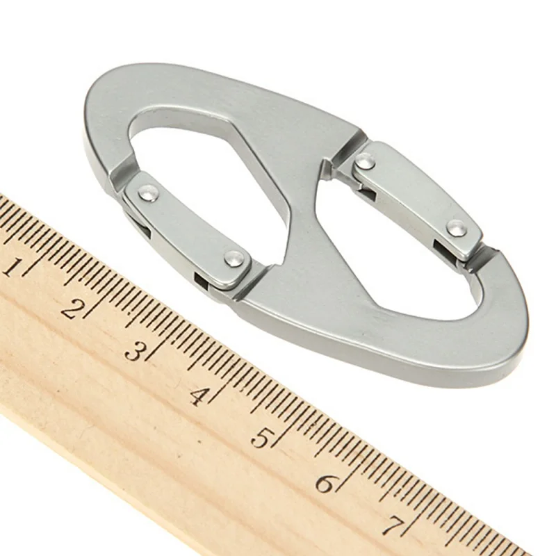 

Hot Sale Aluminum Alloy Carabiner Keychain Snap Clip Hook Carabiners Outdoor Camping Climbing Hiking Sports Buckle Free Shipping