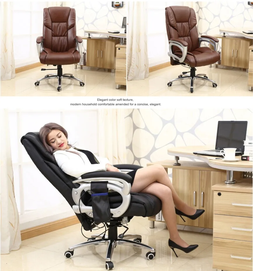 Стильное домашнее компьютерное кресло, подъемное вращающееся кресло, кресло boss, кожаное раскладное массажное кресло, детское кресло