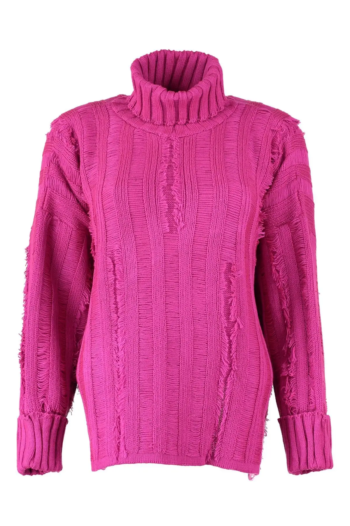 

Trendyol WOMEN-Fuchsia Akıtmalı Knitwear Sweater TWOAW20FV0052
