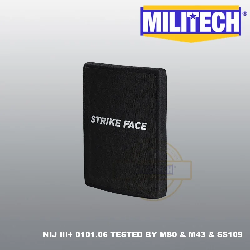 MILITECH 6 ''x 8'' 1 предмет Al2o3 NIJ III + пуленепробиваемый сбоку панель NIJ III + Stand Alone баллистических ESAPI панель для AK47 и SS109 и M80