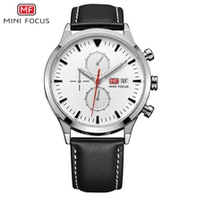 MINI FOCUS Luxury Brand Men Analog Leather Sports Watches Men's Army Military Watch Man Quartz Clock Relogio Masculino 2018 naviforce luxury brand men analog led watches man leather quartz clock men s military sports wrist watch relogio masculino