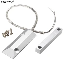 1 пара, домашний провод сигнализации, магнитный датчик двери с гаражной тематикой металлический сигнализатор, оконный дверной переключатель, датчик рольставни