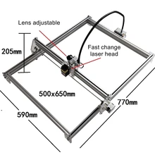 Россия taxfree 10 Вт DIY лазерная резка металла гравировальный станок 5065 CNC лазерный гравер по дереву 500*650 мм