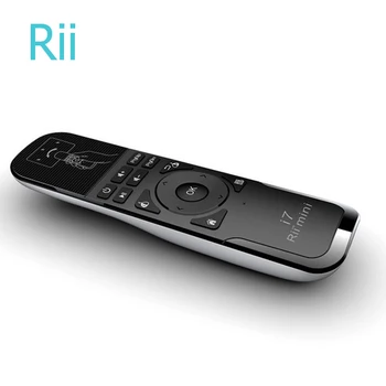 شراءجهاز التحكم عن بعد في الألعاب اللاسلكي الصغير Rii Mini I7 2.4G وجهاز التحكم عن بعد لأجهزة التلفاز الذكية التي تعمل بنظام الأندرويد صندوق التلفزيون ...