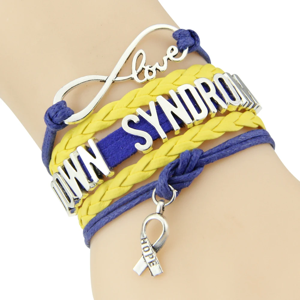 Us 1 5 Infinity Love Hope Charm Down Syndrome Bracelet Medical Awareness Bracelets Bangles Gift For Men Women Jewelry Drop Shipping In Id Us 1 5 Infinity Love Hope Charm Down Syndrome Bracelet Medical Awareness Bracelets Bangles Gift For Men Women Jewelry Drop Shipping In Id