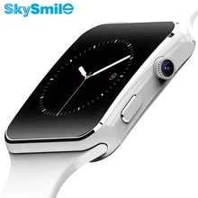 SkySmile Bluetooth Smart Watch E6 Smartwatch Anti-lost Sync Notification Wrist Watch Message Reminder With Camera Support SIM TF