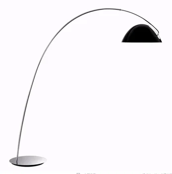 

Large Floor Lamp with Long Arm in Satin Black or White