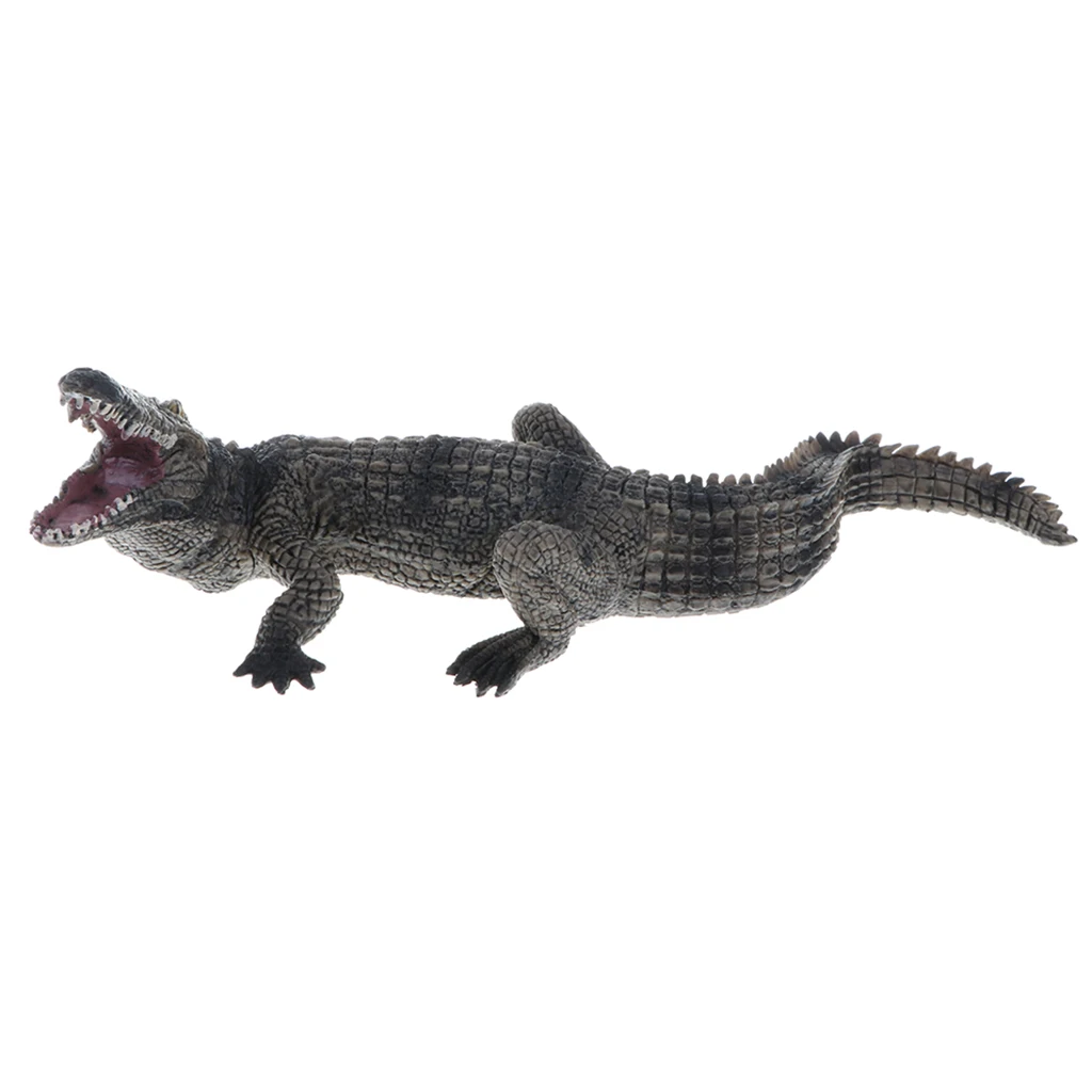  Lifelike Wild/ Forest Jungle Crocodile Animal Action Figure Models in Various Posture Toy Kids Learning Nature - 9 pieces
